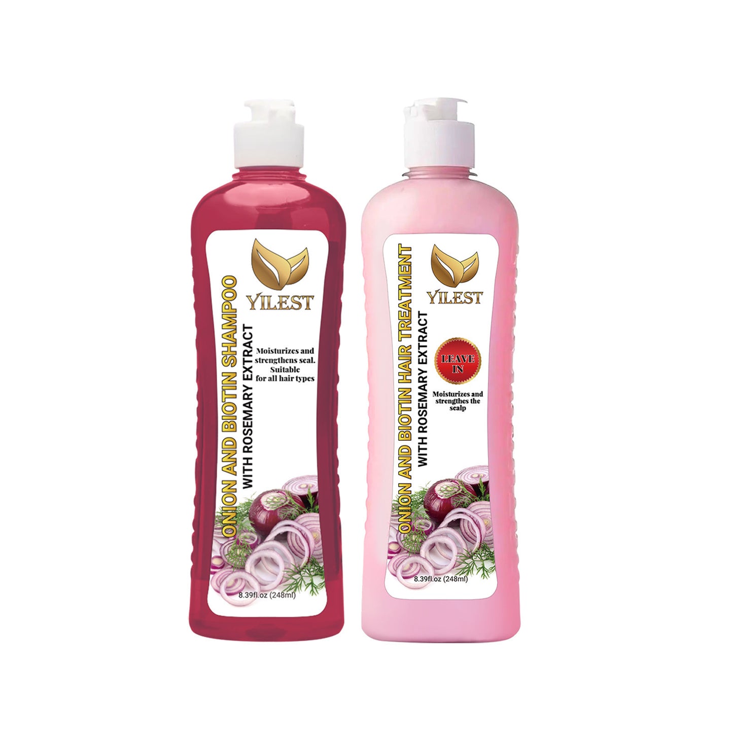 Onion Biotin Rosemary Hair Washing Set Nourishing Hair Root Scalp Gloss Care Cleaning