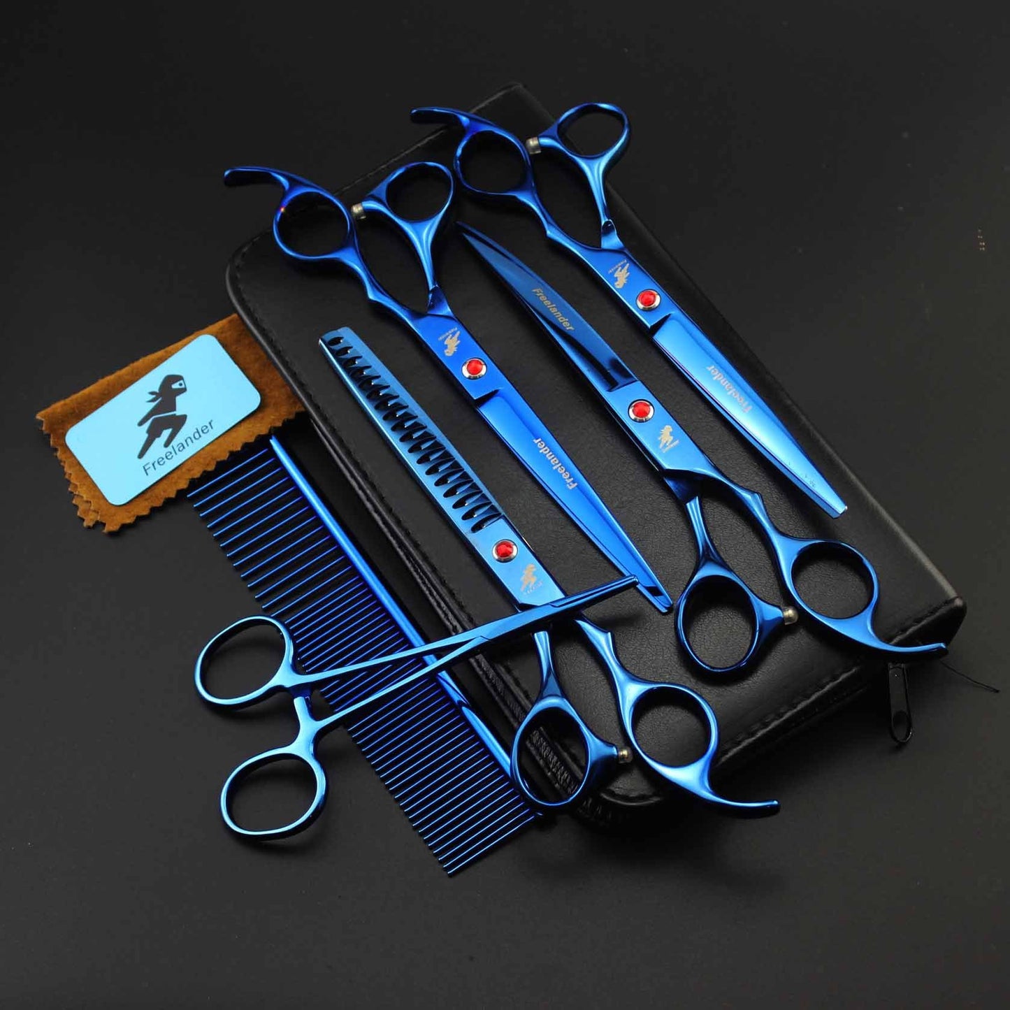 Grooming Scissors, Straight And Curved Scissors, Set