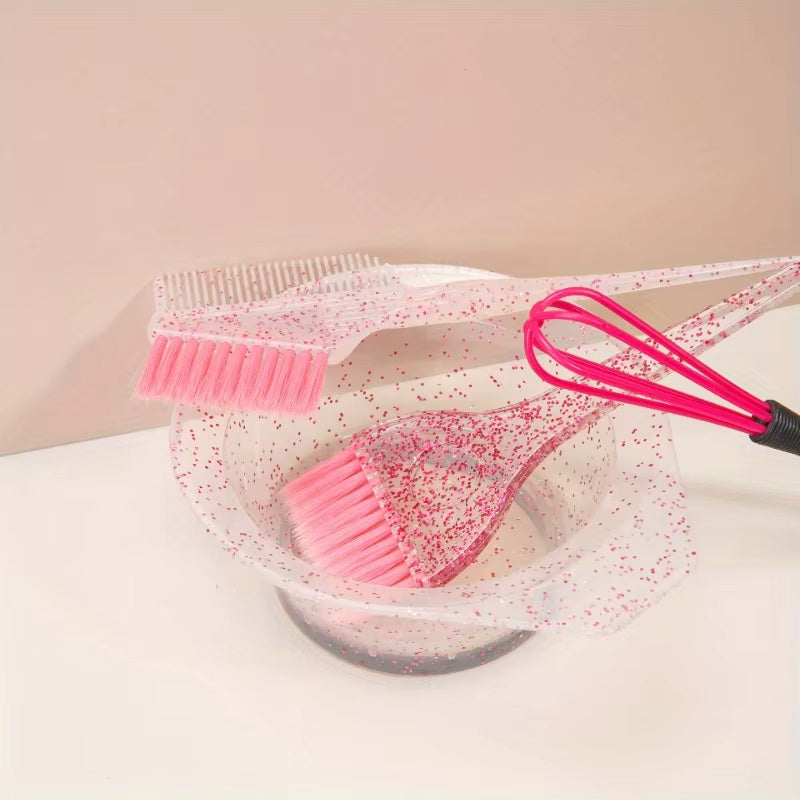 Hair Treatment Oil Transparent Hair Dye Comb Hair Salon Highlighting Tool